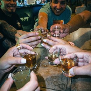 amigos disfrutando